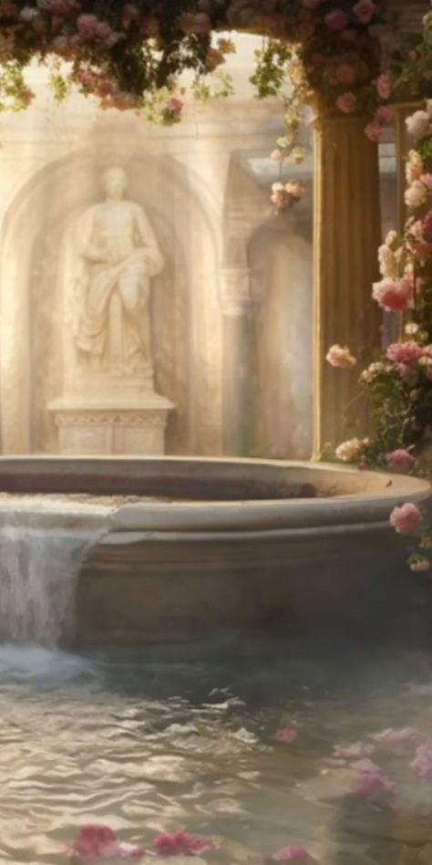 Bathe in The God of Love's magical water, tranquil running bath, nature sounds Magical Water, Sutro Baths, Ancient Greek Gods, Roman Baths, Roman History, Bath Water, Mood Board Inspiration, Nature Sounds, Ancient Romans