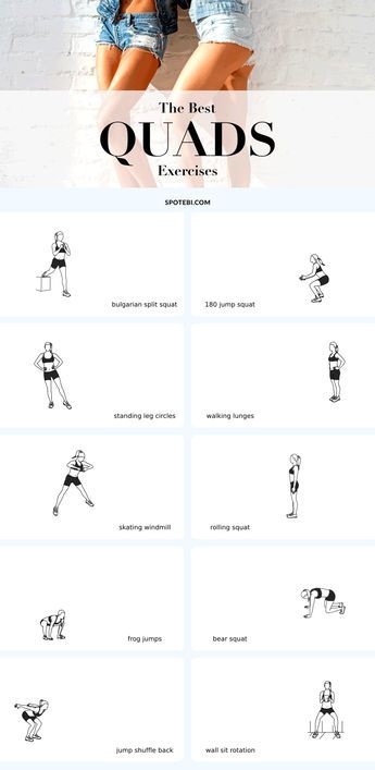 The best exercises for long, lean and toned quads! To get lean thighs and improve the shape and tone of the quads we need to mix high-intensity cardio moves with the best strength exercises. Add the following 10 moves to your workout schedule to build long and lean quads, gain strength and lose fat! https://www.spotebi.com/fitness-tips/best-quads-exercises-long-lean-toned/ Toned Quads, Quads Exercises, Inner Leg Workout, High Intensity Cardio, Quad Exercises, Get Lean, Workout Schedule, Yoga Sequences, Strength Workout