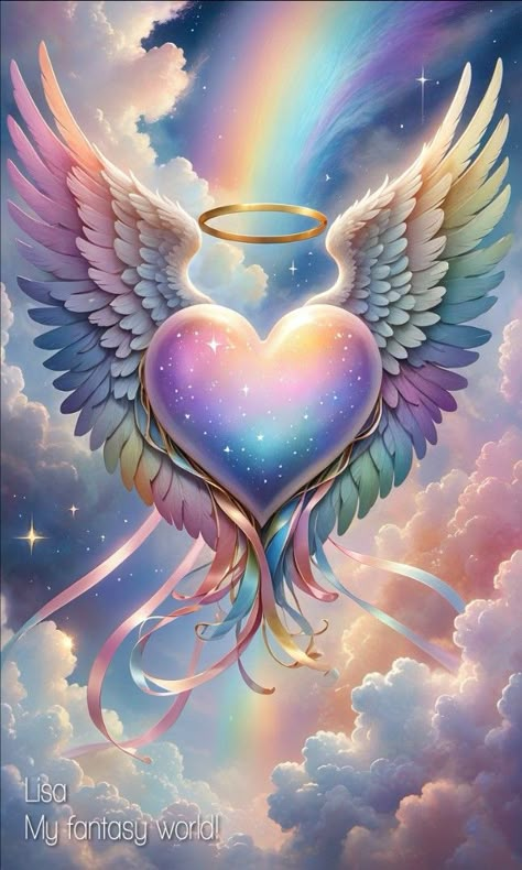 Heavenly Angels Art, Angel Wings Images, Angel Wings Background, Rainbow Wallpaper Backgrounds, Rainbow Butterflies, Cross Wallpaper, Android Wallpaper Art, Butterfly Wallpaper Backgrounds, Beautiful Butterflies Art