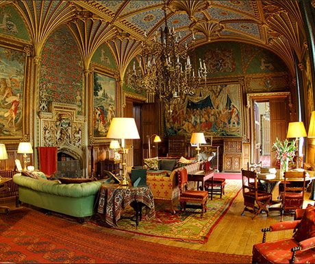 Uk Drawing, Herefordshire England, Professor Aesthetic, Manor House Interior, Eastnor Castle, Chateaux Interiors, Historical Interior, British Castles, Chateau Hotel