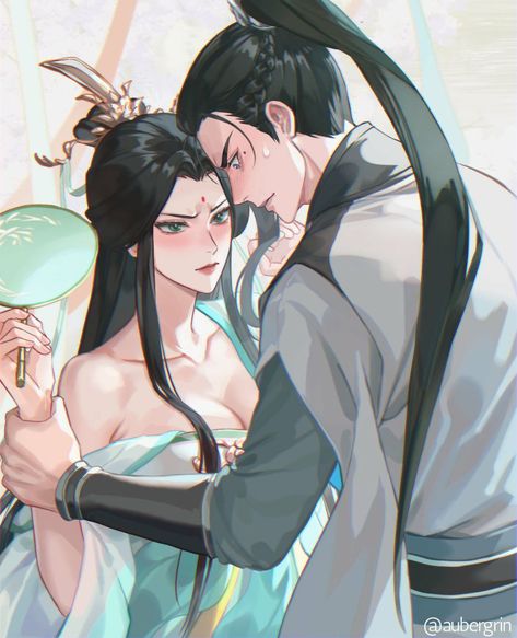 Male Hanfu, Chinese Cartoon, Scum Villain's Self-saving System, Samurai Art, Art Trade, Anime Heaven, Manga Cute, Heaven's Official Blessing, Couple Art