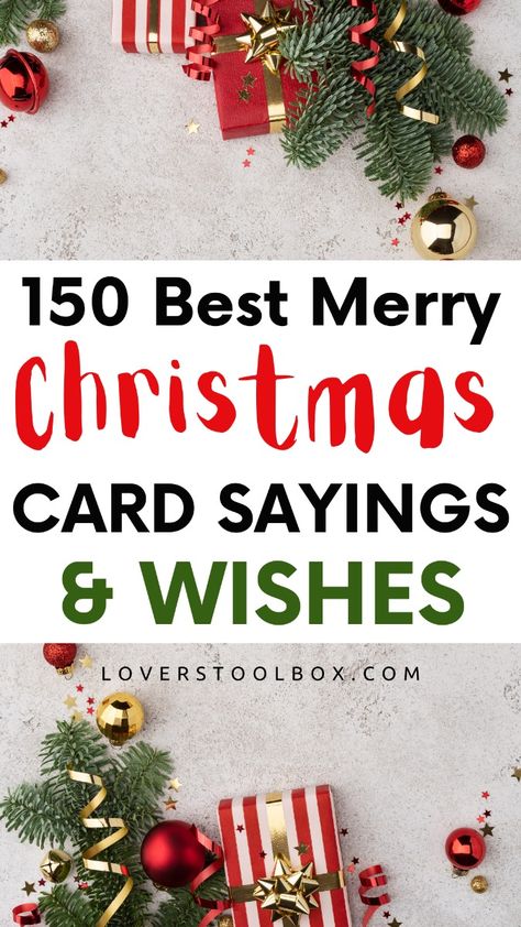 150 Best Merry Christmas CARD SAYINGS & WISHES Christmas Card Sentiments Free Printable, Greetings For Christmas Cards, Holiday Wishes Messages Cards, Christmas Card Verses Messages, Teacher Christmas Cards Sayings, Holiday Sayings For Cards, Christmas Card Words Messages, Words For Christmas Cards, What To Write In Christmas Card Messages