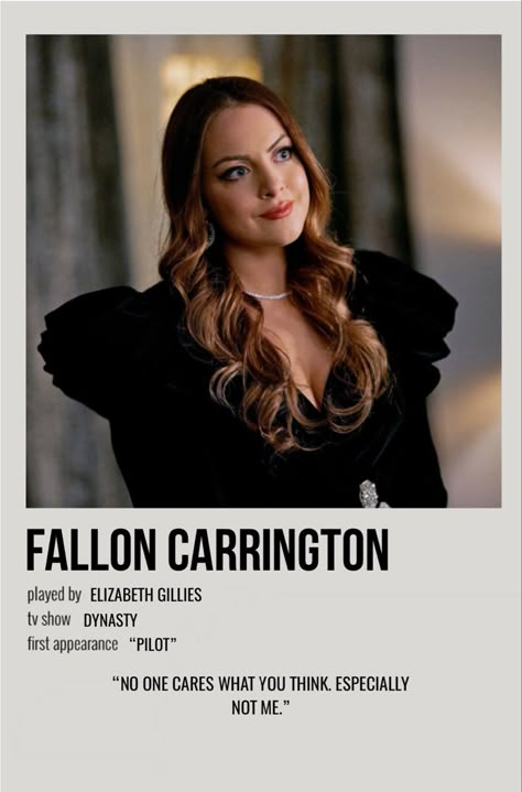 Fallon Carrington Quotes, Fallon Carrington Aesthetic, Dynasty Poster, Dynasty Aesthetic, Dynasty Quotes, Fallon Dynasty, Dynasty Tv Show, Carrington Dynasty, Liz Gilles