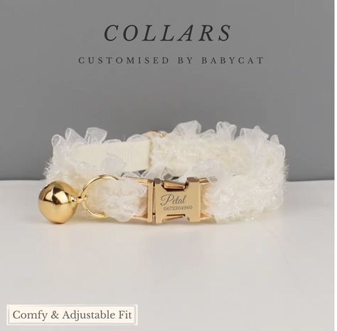 The Paris coquette cat collar collection is a fabulous accessory for your pet. perfect for this upcoming Valentine's Day,  made with high-quality materials, this collar will add an element of magical velour to your cat's outfit. The collar is also soft, durable and comfortable, ensuring that your cat can wear it all day without any discomfort. Whether you want to dress up your cat for a special occasion or just add some sparkle to their everyday look, the customizable velvet cat collar is the pe Cute Pet Accessories, Dog Accessories Aesthetic, Cat Collar Aesthetic, Puppy Must Haves, Cute Cat Accessories, Cute Cat Collars, Paris Coquette, Cute Dog Accessories, Coquette Cat