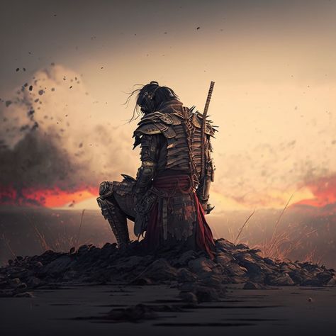 Defeated Warrior, Fallen Samurai, Best Marvel Villains, Fallen Warrior, Samurai Battle, The Way Of The Samurai, Fog Images, Way Of The Samurai, Souls Art