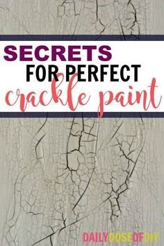 Chippy Paint Technique, Crackle Paint, Cracked Paint, Glue Painting, Crackle Painting, Interior Painting, Chippy Paint, Paint Effects, Distressed Furniture