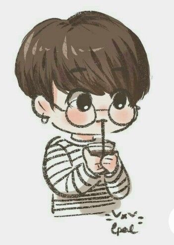 Bts Cute Drawings, Chibi Suga, Chibi Girl Drawings, Bts Cute, Jungkook Fanart, Kpop Drawings, Chibi Girl, Cute Anime Chibi, Cute Kawaii Drawings