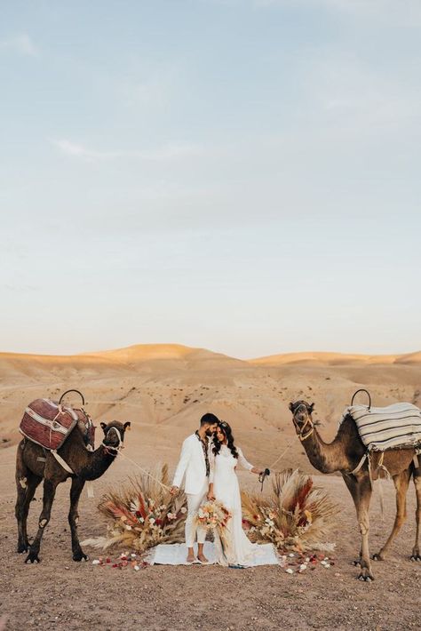 Morocco Engagement Photos, Dubai Elopement, Wedding In Desert, Egypt Elopement, Camel Photography, Morocco Elopement, Egypt Wedding, Marrakesh Wedding, Beautiful Morocco