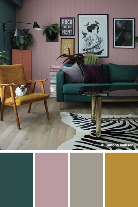 Green Bedroom Decor, Living Room Color Schemes, Room Color Schemes, Unique Color Combinations, Bedroom Color Schemes, Living Room Green, Design Del Prodotto, Bedroom Green, A Living Room