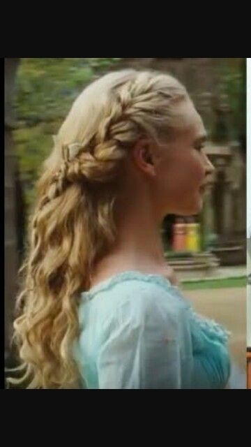 Peasant hair Peasant Hair, Cinderella Live Action, Cinderella Hair, Disney Princess Hairstyles, Cinderella Movie, Dance Hairstyles, 2015 Hairstyles, Princess Hairstyles, Hair Inspiration Color