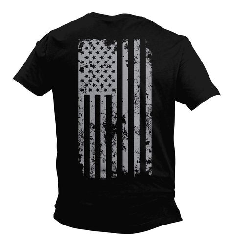 PRICES MAY VARY. Are you searching for the perfect t-shirt to wear anytime? Look no further! This patriotic Silver American Flag - USA Patriotic Freedom Men's T-shirt is a comfortable, affordable way to express yourself. Whether you are purchasing for an American, friend, or loved one you can be sure to put a smile on their face. Our designs are printed on a soft, comfortable, 100% pre-shrunk cotton men's t-shirt. This amazing tee will become a staple in your wardrobe. Features crew neck and sho American Flag Tshirt, Usa Patriotic, Patriotic Shirts, Flag Shirt, American Pride, Flag Design, Back To Black, Branded T Shirts, Cool Shirts