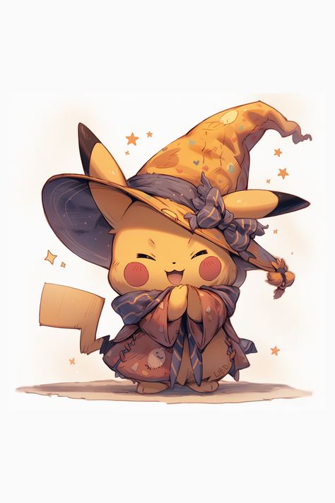 $4.99 Pikachu Sticker, Halloween Pikachu, Pikachu Halloween, Pokemon Universe, Pokemon Game, Mystical Forest, Type Pokemon, Pokemon Anime, Pokemon Pikachu