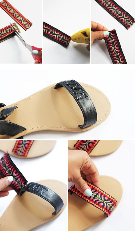 The Kipi Blog: DIY | Easy Artisanal Sandals Diy Heels, Shoe Refashion, Diy Fashion Trends, Shoe Makeover, Diy Sandals, Diy Slippers, Crochet Shoes Pattern, Sac Diy, African Accessories