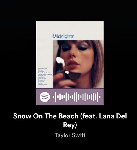 Anti Hero Spotify, Taylor Swift Midnights Spotify, Personality Journal, Taylor Swift Spotify, Beach Rain, Snow On The Beach, Spotify Codes, Taylor Swift Midnights, Spotify Code