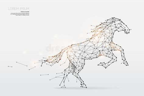 Motion Banner, Running Illustration, Graphic Design Concept, Horse Tattoo Design, Background Motion, Geometric Owl, Horse Running, Geometric Drawing, Horse Tattoo