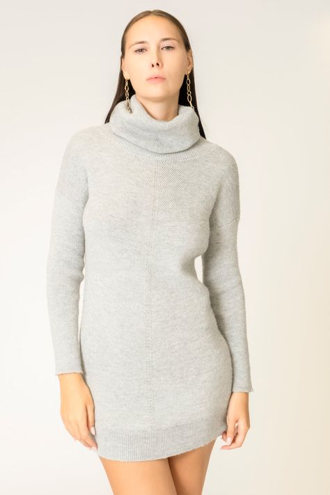 Grey jumper dress