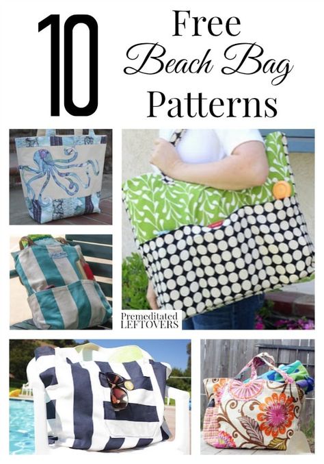 10 Free Beach Bag Patterns including small beach tote bags, free patterns for beach totes, easy beach tote patterns and mesh beach bag patterns. Beach Bag Patterns, Beach Tote Pattern, Diy Totes, Sew Machine, Diy Beach Bag, Beach Bag Pattern, Sewing Handbag, Tote Bag Pattern Free, Beach Totes