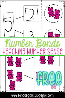 Number Bonds Kindergarten, Number Bonds, Eureka Math, Math Centers Kindergarten, Teaching Numbers, Common Core Kindergarten, Numbers Kindergarten, Math Number Sense, Kindergarten Centers