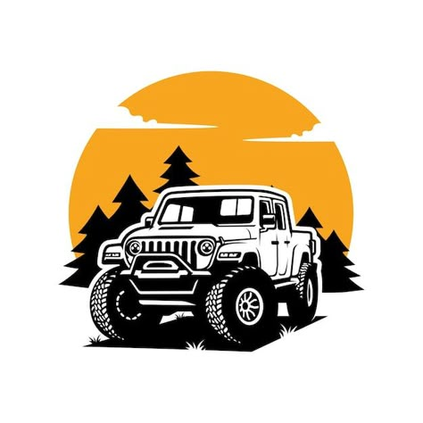 Off Road Stickers, Freepik Vector Free, Offroad Stickers, 4x4 Logo, Outdoors Logo Design, Road Illustration, Custom Car Stickers, Jeep Logo, Road Logo