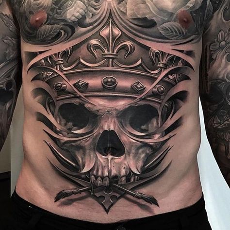 Mens Stomach Tattoo, Tattoos For Women Meaningful, Unique Tattoos For Men, Stomach Tattoo, Belly Tattoos, Torso Tattoos, Belly Tattoo, Model Tattoo, Retro Tattoos