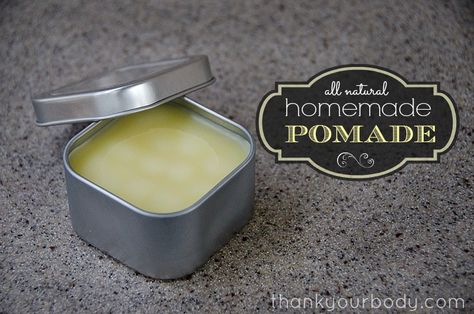 Awesome DIY tutorial: All natural homemade pomade. Perfect for styling my hair. Homemade Pomade, Pomade Recipe, Diy Hair Pomade, Styling My Hair, Coffee Facial, Homemade Hair, Diy Shampoo, Small Container, Homemade Lotion