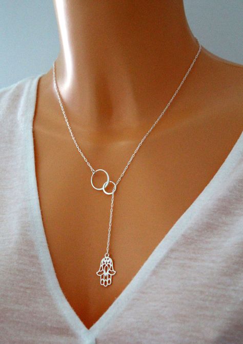 Excited to share our latest bestseller - sterling silver eternity hamsa necklace - Use code FACEBOOK at checkout for a 10% discount off purchase https://www.etsy.com/uk/listing/739841302/sterling-silver-eternity-hamsa-necklace?ref=shop_home_active_2 Luck Necklace, Hamsa Jewelry, Beautiful Anklet, Hand Pendant, Hamsa Charm, Hamsa Necklace, Amulet Necklace, Hand Of Fatima, Sterling Silver Filigree