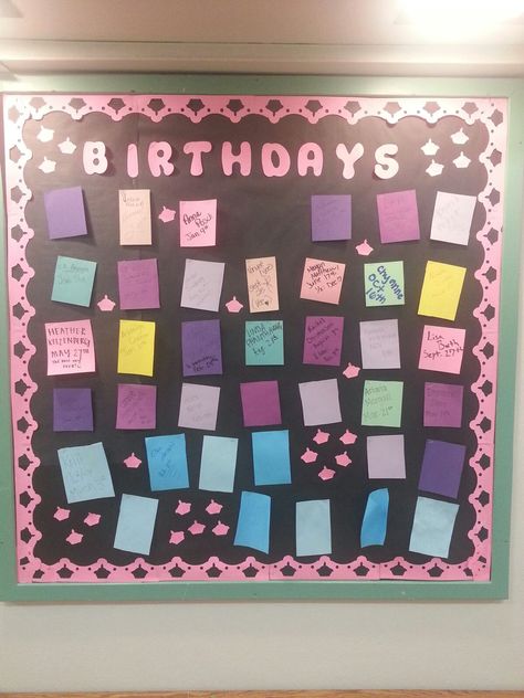 CA RA Birthdays Bulletin Board Ra Birthday Board, Resident Assistant Boards, Birthday Bulletin, Birthday Bulletin Boards, Residence Hall, Resident Assistant, Dining Room Storage, Birthday Board, Bulletin Boards