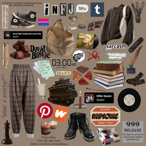 let's gossip about our depressing lives...... Mood Boards Personality, Main Character Outfit Aesthetic, Remus Lupin Mood Board, Would You Date Him Outfit, Mood Board Clothes, Remus Lupin Outfit Aesthetic, Remus Lupin Outfit, Starterpack Aesthetic, Outfit Mood Board