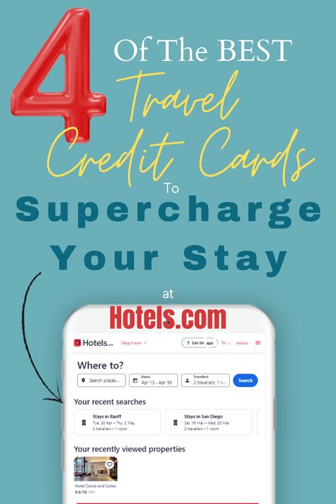 Supercharge your Stay at Hotels.com with these travel credit cards! Learn why I think the Hotels.com loyalty program is the best hotel rewards program for earning free nights faster!  Find out which Travel Credit cards can help maximize your Hotel and Card Points!  Travel Credit Cards | Hotel Loyalty programs | Free hotel nights | Frequent flyer points | Travel Hacking Hotel Rewards Programs, Canadian Money, Travel Points, Best Travel Credit Cards, Frequent Flyer, Travel Credit Cards, Finance Blog, Best Credit Cards, Brand Loyalty