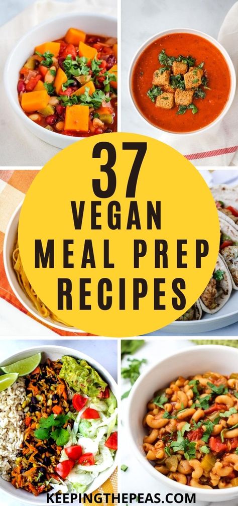 Vegan Meal Prep Recipes, Quick Vegan Breakfast, Plant Based Meal Planning, Quick Vegan Meals, Meal Prep Guide, Healthy Lunch Meal Prep, Meal Prep Recipes, Meal Prep Ideas, Healthy Bowls