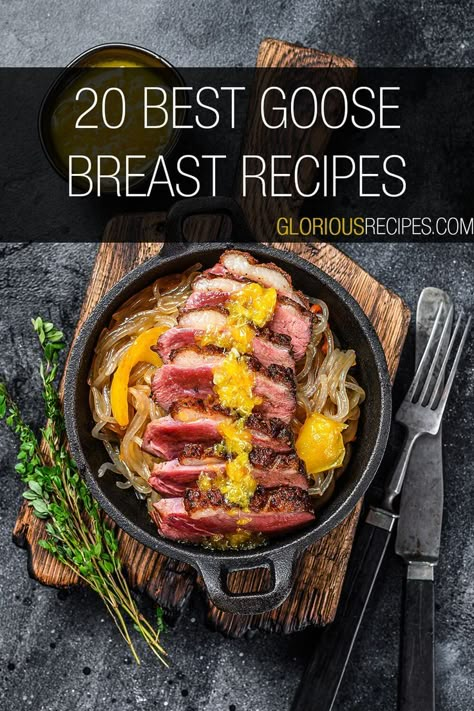 Goose Breast Recipes Goose Chili Recipe, Goose Brine Recipe, Geese Recipes, Snow Geese Recipes, Goose Sausage Recipes, Snow Goose Recipes, Hunting Recipes, Canada Goose Recipes, Goose Breast Recipes Crock Pot