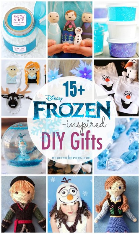 Disney Frozen inspired DIY Gifts Disney Ornaments Diy, Disney Frozen Gift, Frozen Diy, Frozen Gifts, Frozen Crafts, Disney Frozen Party, Family Projects, Gifts To Make, Disney Ornaments