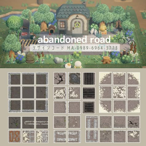 Acnh Abandoned Road, Animal Crossing Road Codes, Acnh Abandoned, Abandoned Road, Motif Acnl, Abandoned City, Abandoned Town, Ac New Leaf, City Island