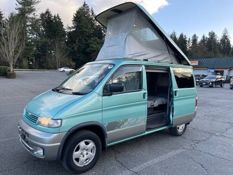 1996 Mazda Bongo Friendee Camper For Sale in Shoreline, WA - JDM Car & Motorcycle LLC Bongo Camper, Mazda Bongo Friendee, Mazda Bongo, Camper For Sale, Pop Top Camper, Used Engines, Campers For Sale, Gasoline Engine, New Tyres