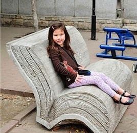 Concrete Park Benches - Foter Book Bench, Cool Books, World Of Books, Book Nooks, Library Books, I Love Books, Love Book, Park Bench, Book Nerd