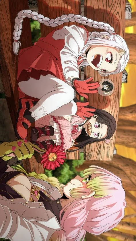 Nezuko And Eri Fanart, Mitsuri And Nezuko Wallpaper, Nezuko And Eri, Demon Slayer And Mha, Anime Crossover Wallpaper, Images Kawaii, Journey Of Life, Fell Asleep, Public Places