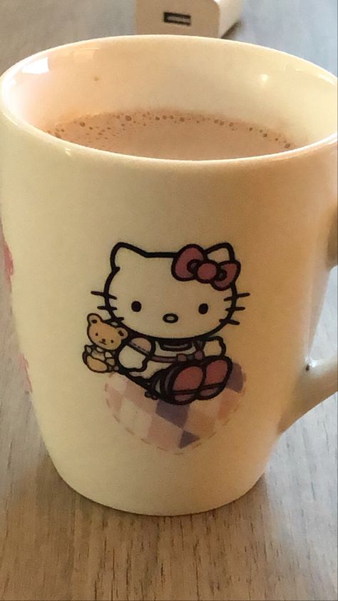 Hello Kitty Cup, Hello Kitty Kitchen, Diwali Photography, Hello Kitty Gifts, Coffee Obsession, Pretty Mugs, Pretty Angel, Pink Hello Kitty, Anime Cover Photo