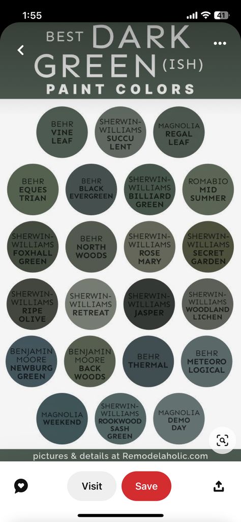 Cedar Forest Behr Paint, Dark Evergreen Paint, Dark Academia Green Paint Colors, Behr Cedar Forest, Mountain Olive Behr, Dark Green And Black House, Dark Forest Green House Exterior, Behr Paint Dark Green, Dark Green And Black House Exterior