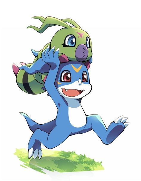 Veemon & Wormmon haben Spaß zusammen Veemon Digimon, Pokemon Vs Digimon, Hama Mini, Digimon Wallpaper, Digimon Adventure 02, Digimon Frontier, Digimon Digital Monsters, Digimon Adventure Tri, Nostalgic Art