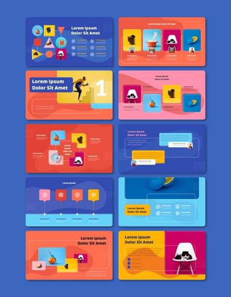 HIPLAY - Playful Google Slides Template - Design Template Place Playful Presentation Design, Slide Deck Design Presentation, Slides Template Design, Slide Presentation Design Templates, Slide Deck Design, Power Point Design, Ppt Ideas, Keynote Design, Ppt Template Design