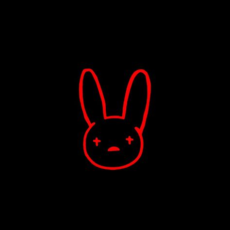 Bad Bunny Logo, Bad Bunny Heart, Broken Angel, Channel Logo, Bunny Logo, Bunny Wallpaper, Red Icons:), Bunny Face, Bad Bunny