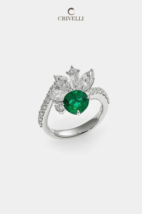 Unique Engagement Rings For Women, Minimal Rings, Egyptian Inspired Jewelry, High Jewelry Design, Solitaire Ring Designs, Wedding Rings Diamond, Gold And Emerald, High End Jewelry, High Jewelry Ring