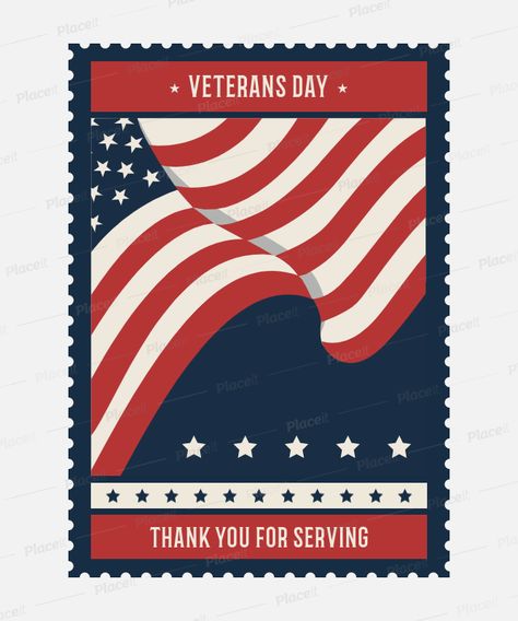 Placeit - T-Shirt Design Template for Veterans Day with a Waving American Flag Graphic Waving American Flag, Veterans Day Thank You, Pin Templates, Stories Design, T Shirt Design Template, Instagram Graphics, Veteran’s Day, Pinterest Pin, Facebook Posts