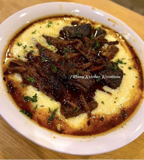 Smoked Gouda Grits Recipe, Gouda Grits Recipe, Smoked Gouda Grits, Gouda Grits, Beef Burgundy, Grits Recipe, Todays Menu, Smoked Gouda, Fancy Dinner