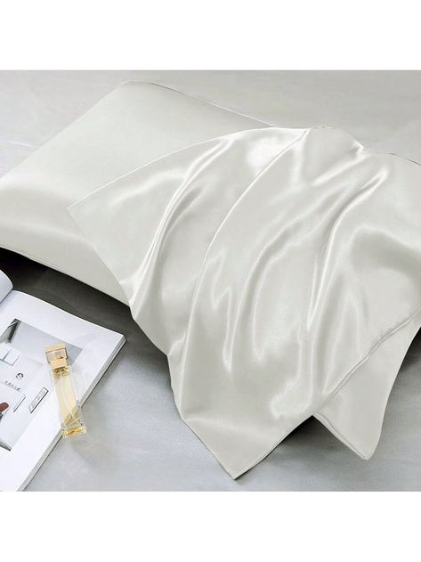 2PCS White Silk Satin Pillowcase For Hair And Skin, Slip Pillow Cases Set Of 2, Cooling Pillow Covers With Envelope Closure, Luxury Bed Pillow Cover, Ultra Soft Hotel Pillow Protector, Fit For Standard Queen King M L XL Size Pillow, 20x26 20x30 20x36 InchI discovered amazing products on SHEIN.com, come check them out! Bed Pillow Cover, Cooling Pillow, Bed Pillow Covers, Pillow Protector, Hotel Pillows, Luxury Bed, Satin Pillowcase, Bed Pillow, Best Pillow