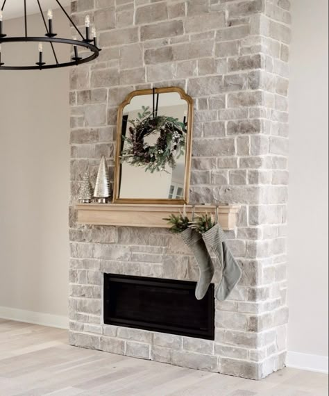 Black Birch Homes, Black Tile Fireplace, Fireplace Tv Wall Decor, Built In Shelves Living Room, Tile Fireplace, Fireplace Tv Wall, New House Living Room, Fireplace Built Ins, Family Room Fireplace