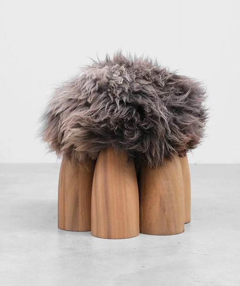 Senufo Ottoman – Matter Study Interior Design, Ethnographic Art, Exclusive Homes, Ottoman Design, Sculptural Object, Lounge Chair Design, Ottoman Bench, Sheep Wool, African Art