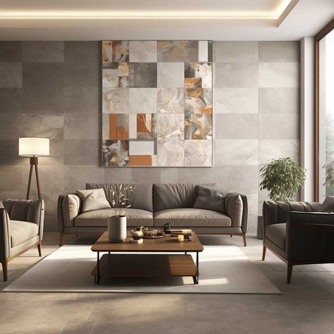 How to Incorporate Wall Tiles into Your Living Room Decor • 333+ Images • [ArtFacade] Tile In Living Room Wall, Tiled Living Room Wall, Living Room Wall Tiles Ideas, Wall Tiles Living Room, Room Wall Tiles, Tiles Living Room, Tile Decor, Simple Living Room Decor, Decorative Wall Tiles