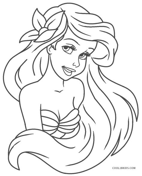 Disney Coloring Pages Princess, Little Mermaid Drawing, The Little Mermaid Coloring Pages, Ariel Color, Ariel Coloring Pages, Ariel Drawing, Disney Princess Colors, Disney Princess Coloring Pages, Mermaid Coloring Pages