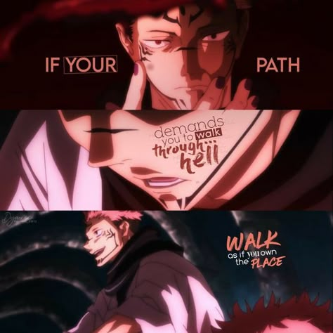 Anime Villain Wallpaper, Cute Anime Quotes, Badass Anime Wallpaper, Wallpaper Anime Quotes, Anime Villain Quotes, Sukuna Quotes, Sukuna True From, Jjk Quotes, Quotes From Anime